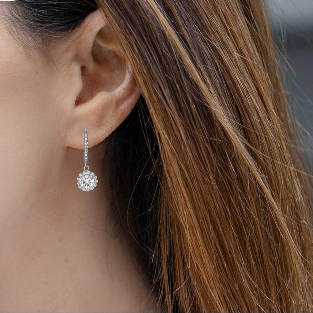 Cubic Zirconia Drop Earrings